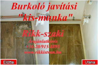 Csőtörés utáni burkoló javítási 