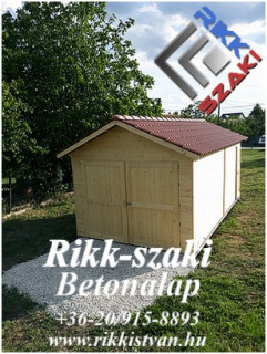 Garázs beton lemezalapon