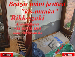 Beázás utáni kőműves javítási 