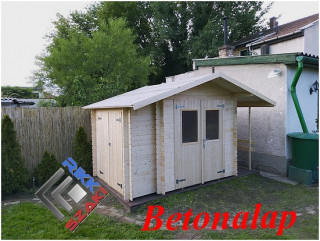 Kerti faház beton lemezalap